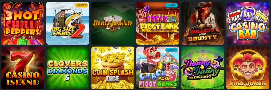 Hercules Casino sélection de machines à sous avec Fire Joker, Casino Bar et jeux jackpot